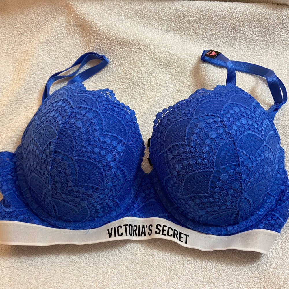 Victoria’s Secret Perfect Shape 36D royal blue NWT
